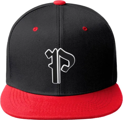 Vista 808 de Daxton Gorra clásica con visera de billete plano con letras del alfabeto inglés antiguo de la A a la Z