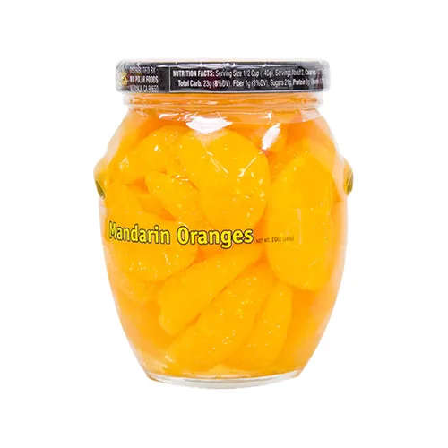 Vista 2 de MW Polar Segmentos de naranja mandarina en almíbar ligero, frasco de vidrio de 10 oz (paquete de 12)