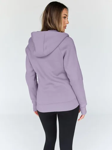 Vista 55 de Trendy Queen Sudaderas con capucha y cremallera para mujer, chaquetas de vellón, talla extragrande, moda de otoño e invierno