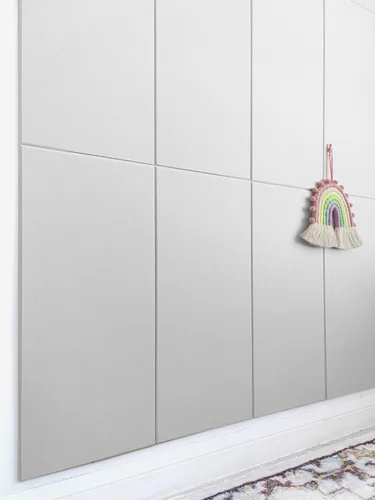 Vista 43 de Paneles acústicos cuadrados de 11.18 pulgadas, paquete de 12 paneles de pared que absorben el sonido, azulejos decorativos de fieltro insonorizados