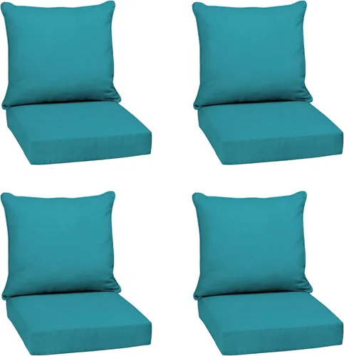 Vista 11 de Arden Outdoor Deep Seat Cushion Set, 24x24, Aqua