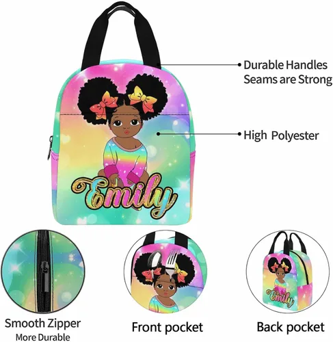 Vista 6 de M YESCUSTOM Mochila personalizada con nombre, mochila escolar para adolescentes, niñas, niños, mochila colorida para viajes escolares, 0627-01
