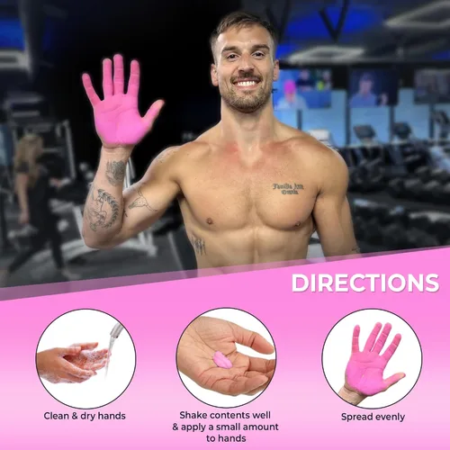 Vista 2 de Tiza líquida rosa, resistente al sudor para todas las actividades