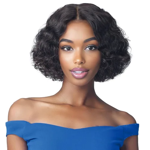 Vista 20 de Peluca de cabello humano rizado profundo de 12 pulgadas para mujeres negras, color natural Glueless T Part HD Curls Lace Front Wigs, Pre-Plucked