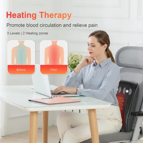 Vista 4 de COMFIER Masajeador de cuello Shiatsu y almohada de masaje