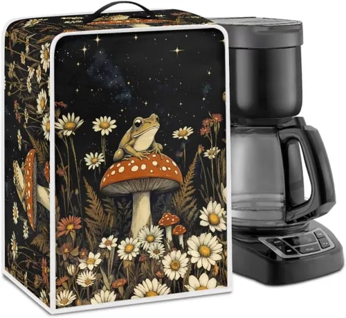 Vista 22 de Cubiertas antipolvo para máquina de café cruzado con bandera estadounidense, para mezclador, máquina de jugo, mantiene la cocina y la oficina