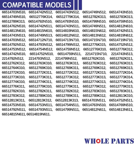 Vista 7 de Conjunto de brazo rociador inferior para lavavajillas Whole Parts mejorado # W10859935 - Reemplazo y compatible con algunos lavavajillas Kenmore