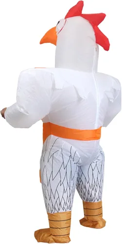 Vista 4 de IRETG Disfraz inflable para adultos, disfraz divertido de animales inflables de Halloween para festival, desfile, cosplay, fiesta, vestido de lujo