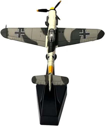 Vista 4 de 1/72 Escala WWII Alemán Messerschmitt BF109 Metal Fighter Modelo Militar Modelo Diecast Plane Modelo Regalo Ornamento Colección