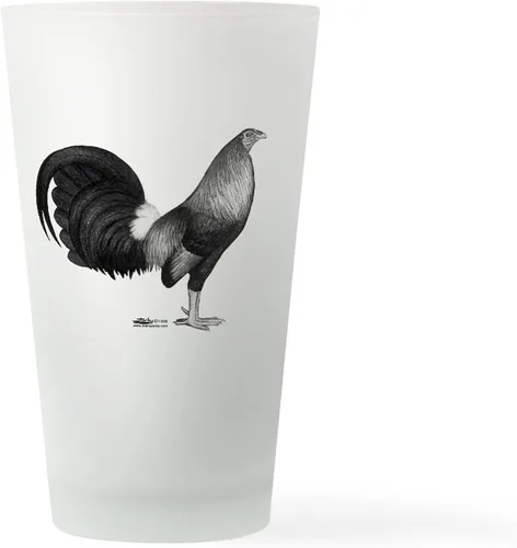 Vista 3 de CafePress Vaso de pinta de pollo, 16 oz. Vaso para beber