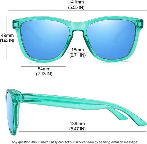 Vista 4 de MEETSUN Polarized Sunglasses for Women Men Classic Retro Designer