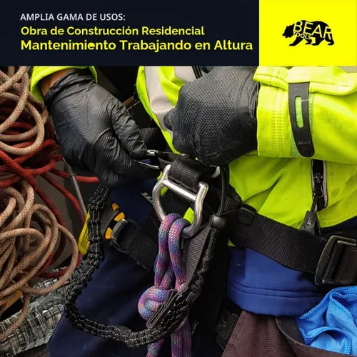 Vista 8 de BearTOOLS Cordón para herramientas con mosquetón de resorte estándar y extremo de bucle ajustable, 35.4 in de longitud, límite de peso máximo