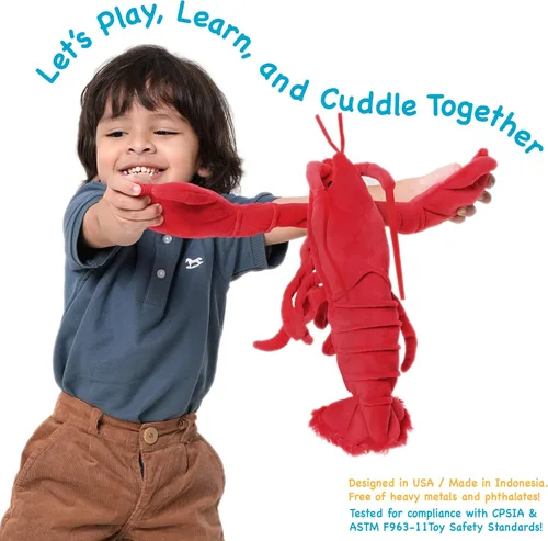 Vista 3 de TigerHart Lenora The Lobster - Peluche de 13 pulgadas
