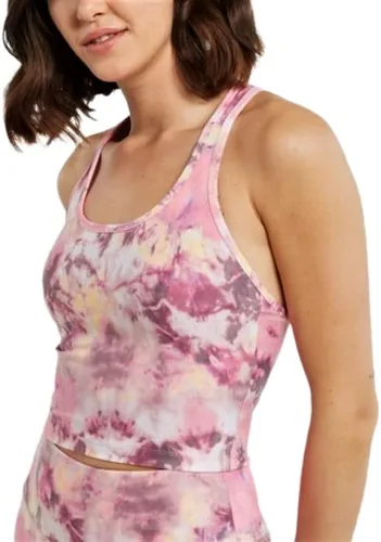 Vista 4 de Calvin Klein Performance Camiseta sin mangas con espalda cruzada estampada para mujer