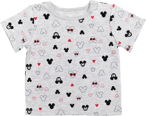 Vista 3 de Disney Mickey Mouse - Conjunto de camiseta y sombrero de manga corta de rizo francés para bebé