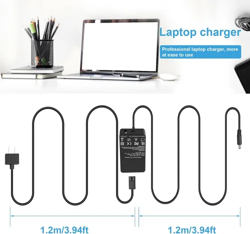 Vista 7 de Cargador de cable de alimentación 12V 4A para Microsoft Surface Pro 3 Docking Station, Windows Laptop Tablet Dock Adaptador de CA Modelo 1627 1664