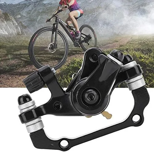 Vista 5 de Vbest life Freno de disco, pinzas de freno de disco mecánicas delanteras y traseras universales para bicicleta eléctrica (trasera (F180 R160))