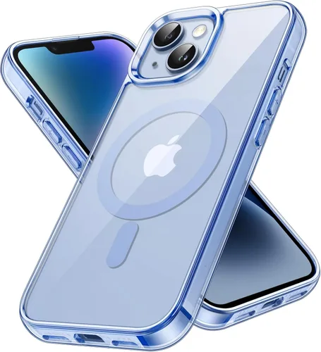 Vista 9 de JETech - Carcasa magnética para iPhone 14, color negro Compatible con MagSafe, funda protectora a prueba de golpes, resistente a los arañazos