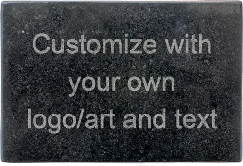 Vista 9 de PlaqueMaker Piedra de granito personalizada: añade tu propio texto y obras de arte. Se puede utilizar como un monumento, piedra de jardín, letrero