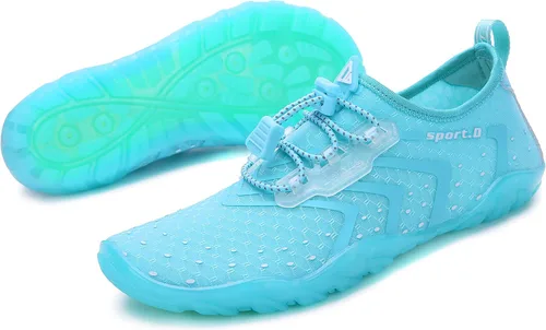 Vista 5 de Leyang Zapatos acuáticos para mujer y hombre de secado rápido calcetines acuáticos para natación playa surf buceo piscina yoga aeróbicos deportes