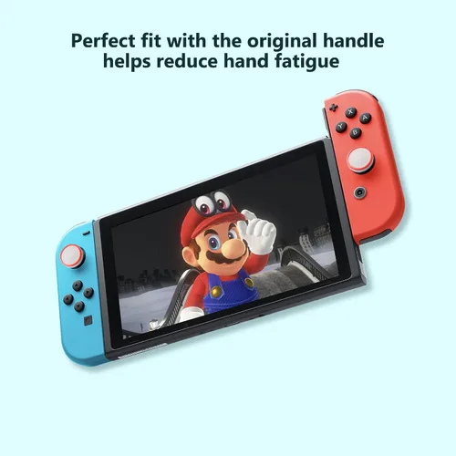 Vista 2 de 6 tapas de silicona para pulgar Switch Joycon, antideslizante, de silicona analógica, para Nintendo SwitchOLEDLite Joycon Controller