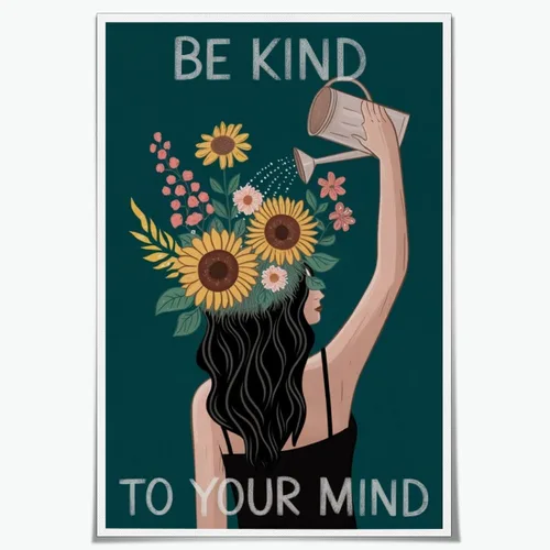 Vista 60 de Lienzo decorativo para pared con texto en inglés "Lose Your Mind Find Your Soul", arte de pared con citas inspiradoras para la salud mental, pintura