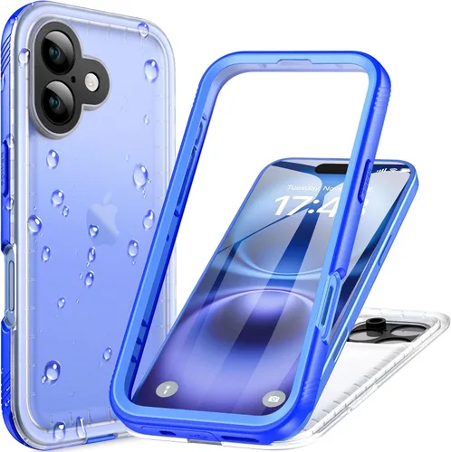 Vista 15 de Cozycase TOP - Funda impermeable militar IP68 para iPhone XR, resistente 360 a prueba de golpes, cuerpo completo, con protector de cámara