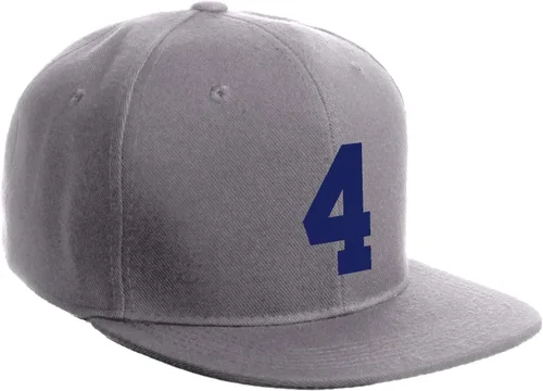 Vista 140 de Número de equipo modificado para requisitos particulares del jugador del color del sombrero del Snapback de la visera plana clásica de la visera