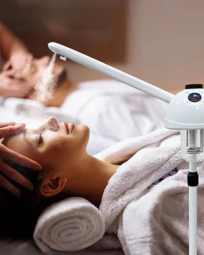 Vista 8 de Vaporizador facial profesional con función de ozono caliente, ideal para esteticistas y profesionales de la belleza, para uso en casa o en el salón