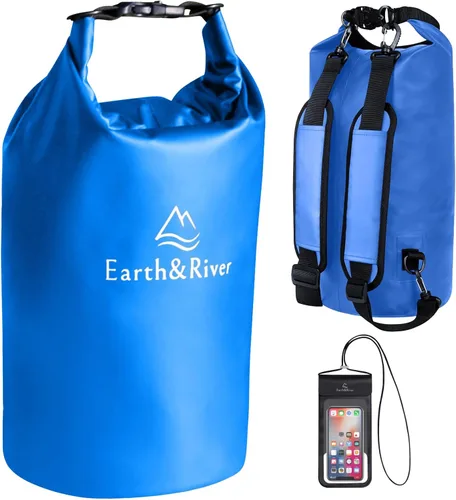Vista 21 de EARTH&RIVER Mochila seca impermeable de alta calidad, extra gruesa, protección para todas las actividades acuáticas y campamentos, bolsa seca ligera