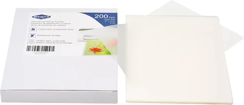 Vista 2 de SINCHI Bolsas de laminación térmica, 3 mil, transparentes, paquete de 200, hojas de laminado tamaño carta de 9 x 11.5 pulgadas