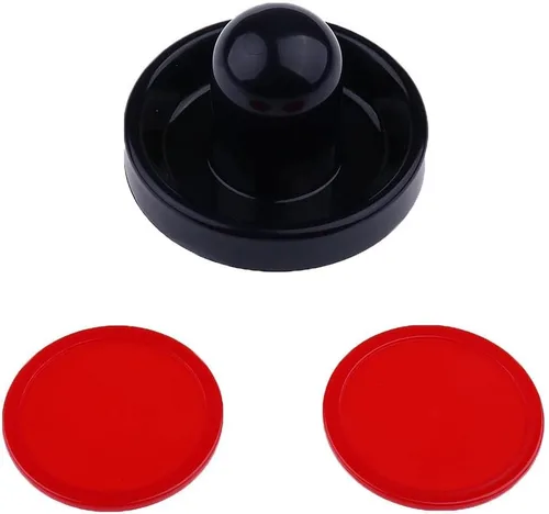 Vista 2 de harayaa 2 Pieces Air Hockey Pusher Set Combined with Air Goalies Strikers Mallet Smooth Suitable for Kids Adults Table Replace