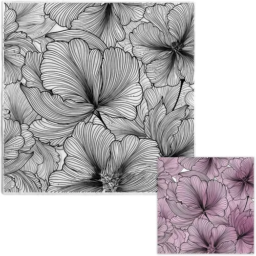 Vista 6 de Sellos transparentes de fondo de flores y hojas para hacer tarjetas, manualidades de papel, plantas, girasol, rama de flores de silicona