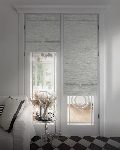 Vista 10 de GoDear Design Persianas Romanas Magnéticas 99.99% Oscuras para Ventanas, Persianas Tejidas Sin Cable para Dormitorio y Sala de Estar, Sin Taladro