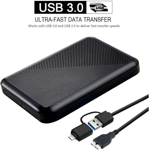 Vista 3 de Disco duro externo portátil ultradelgado de 250 GB con USB 3.0, HDD para PC, Mac, portátil, PS4, Xbox One