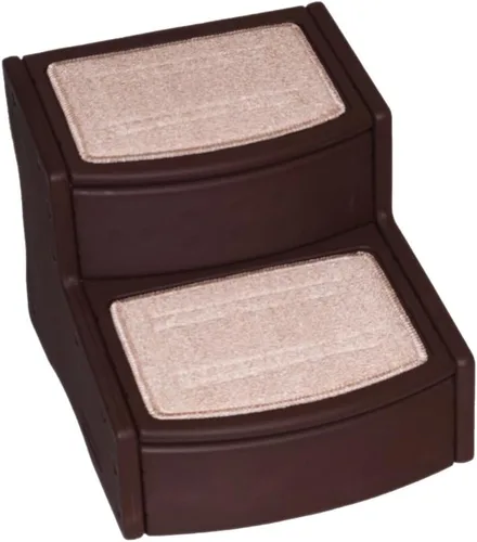 Vista 8 de Pet Gear Easy Step II Pet Stairs, Almond, 2 Step For Cats/Dogs up to 75 Pounds, Portable, Removable Washable Carpet Tread, No Tools Required