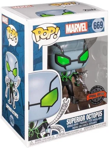 Vista 3 de Funko Pop! Marvel: Spider-Man - Figura de cabeza de cabeza de pulpo superior (edición especial)