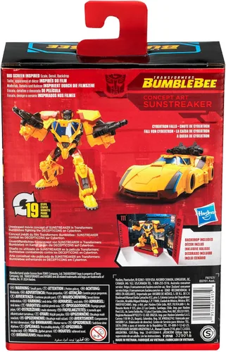 Vista 12 de Transformers Toys Studio Series Deluxe Bumblebee 111 Concept Art Sunstreaker - Figura de acción de conversión de 4.5 pulgadas, 8+