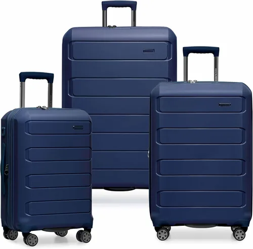 Vista 64 de Traveler's Choice Pagosa indestructible Hardshell expandible Spinner Equipaje, Azul bebé, Pagosa indestructible Hardshell expandible Spinner Equipaje