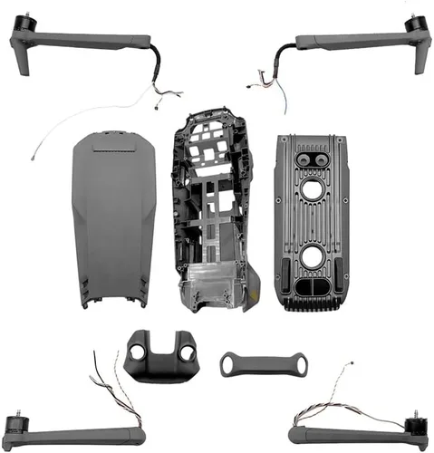 Vista 2 de SeiZed Drone Parts Shell Body Arm Middle Frame Bottom Shell Upper Cover Replacement Repair Spare Parts for D-JI Mavic 3 (Color : 4 in 1 Combo)