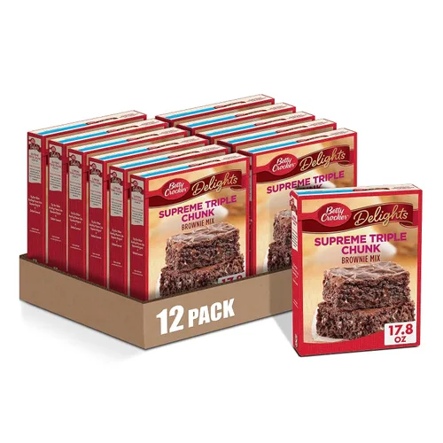 Vista 10 de Mezcla para Brownies Betty Crocker Delights Supreme con Trozos de Chocolate, 18 oz.