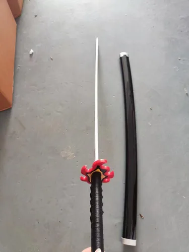 Vista 7 de Espadas de cosplay Agatsuma Zenitsu Samurai, espada Katana, espada de juguete de plástico para juego de disfraces, Halloween, cosplay, regalo, 4030
