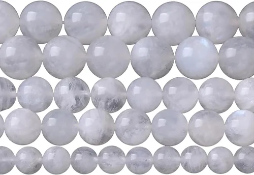 Vista 57 de 4MM 86 piezas Cuentas sueltas de piedra natural de amazonita calcedonia para hacer joyería DIY Pulsera Collar 1 hebra