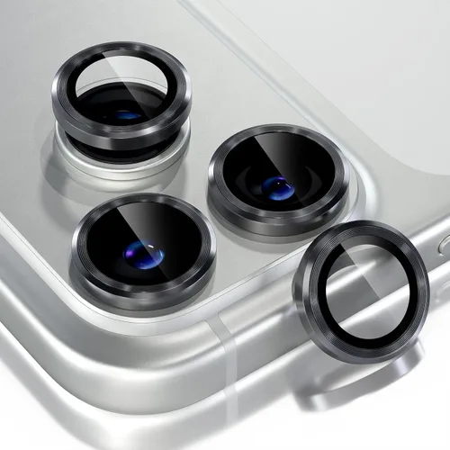 Vista 434 de Choiche Compatible para iPhone 16 Pro/iPhone 16 Pro Max Protector de Lente de Cámara, Vidrio Templado 9H Protector de Pantalla de Cubierta de Cámara