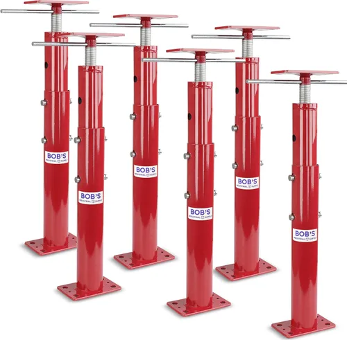 Vista 14 de BISupply Gatos de casa para nivelar espacios de arrastre 1 paquete - 12 a 16 pulgadas de viga de soporte ajustable para zócalo de sótano - Gato