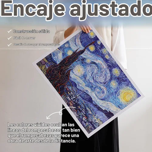 Vista 4 de Pintoo Rompecabezas de la serie Imagination de 2000 piezas para adultos – Maiya – Dreams Come Challenge con piezas de rompecabezas ocultas que Maiya