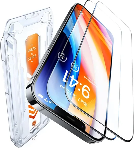 Vista 9 de UltraGlass UNBREAK TOP 9H+ - Protector de pantalla de vidrio para iPhone 12 Pro Max [grado militar inastillable y máxima durabilidad] Vidrio