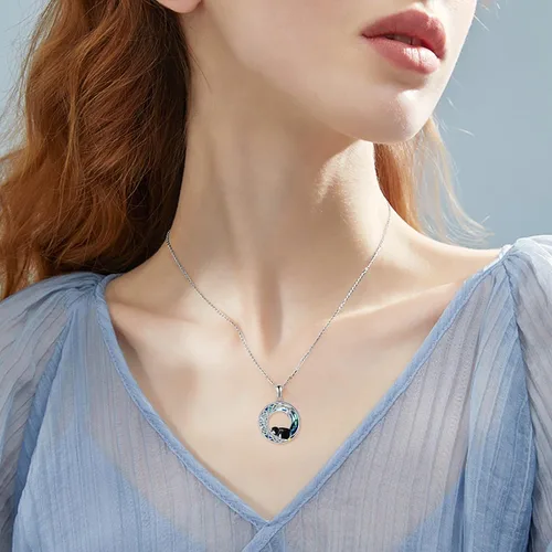 Vista 2 de ONEFINITY Penguin Necklace Sterling Silver Penguin Jewelry Gifts for Women Daughte