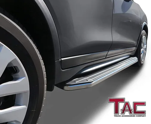 Vista 2 de TAC - Estribos compatibles con Honda Pilot SUV 2016-2022 de aluminio negro escalones laterales Nerf barras de escalón rieles de camioneta, panel