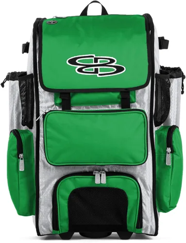 Vista 72 de Boombah Rolling Superpack - Bolsa para equipo de béisbol/sóftbol, varios colores, mango telescópico y capacidad para 4 murciélagos, versión